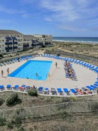 Cosy T2 Front De Mer Piscine Parking Terrasse Lacanau Luaran gambar